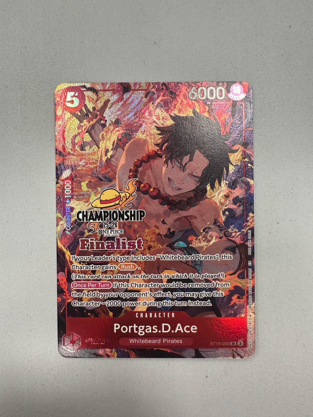Portgas.D.Ace ST15-005 Championship 25-26 Finalist (ENG)