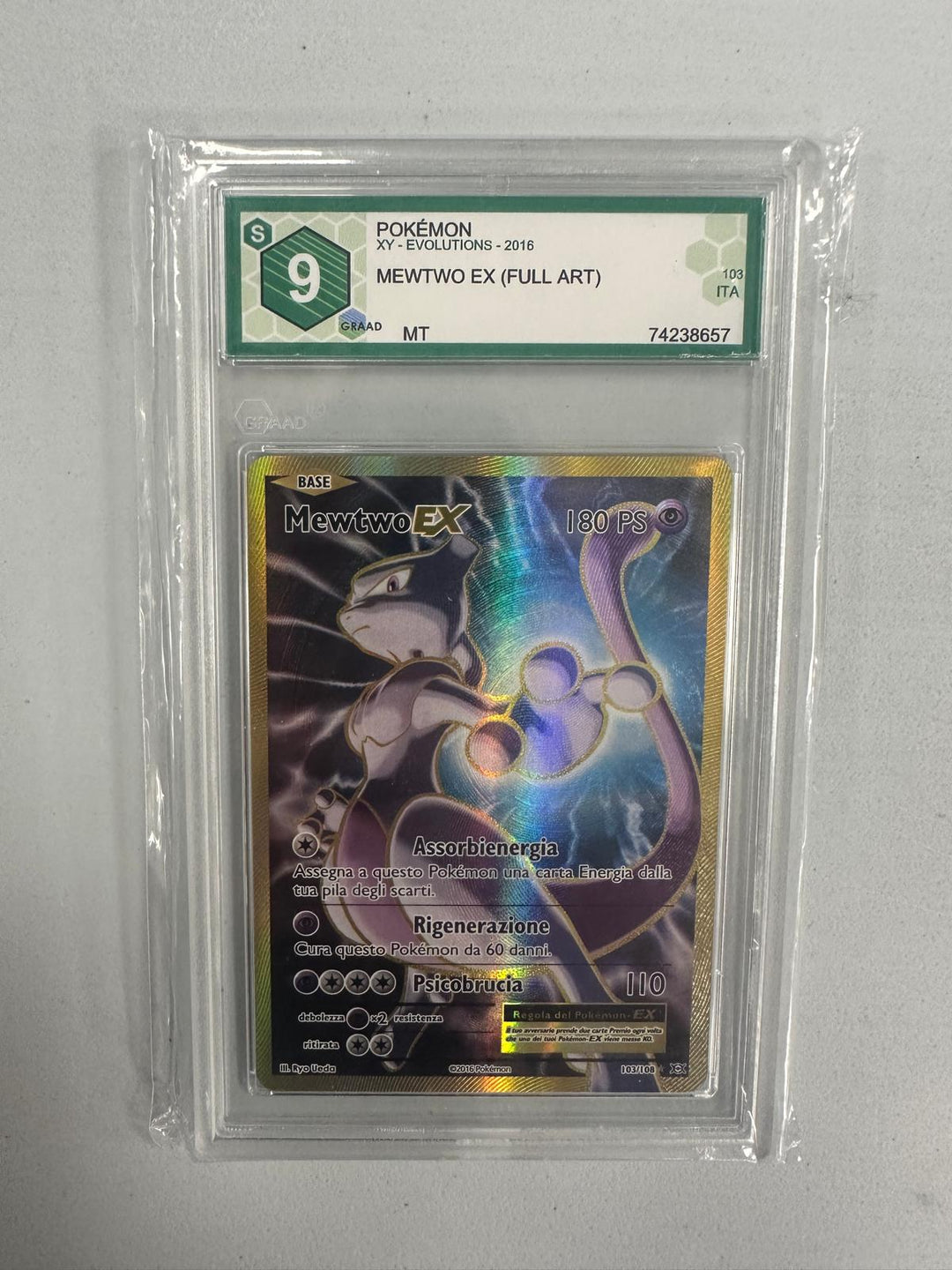 Mewtwo Ex Evoluzioni ITA Graad 9