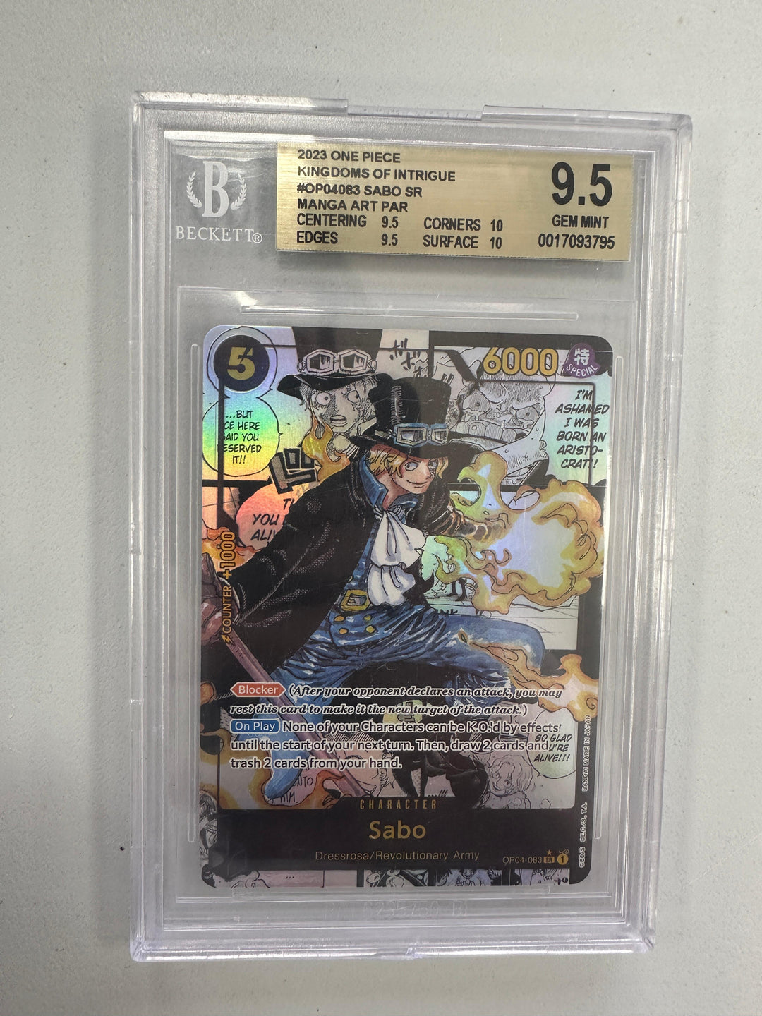 Sabo Manga Rare OP04-083 ENG BGS 9.5