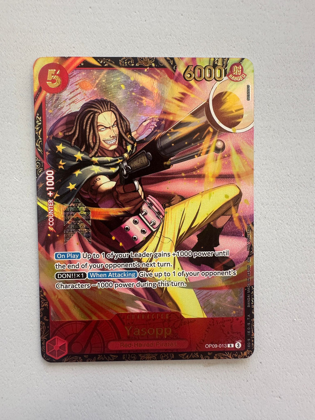 Yasopp Regional Top 64 Prize OP09-013 (ENG)
