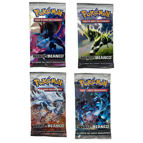 Bianco e Nero 4 Buste 10 Carte Artwork Set (ITA)