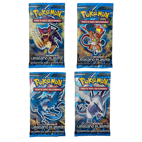 Uragano Plasma 4 Buste 10 Carte Artwork Set (ITA)