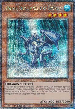 Stream, Dragon Ruler of Droplets (V.2 - Quarter Century Secret Rare)