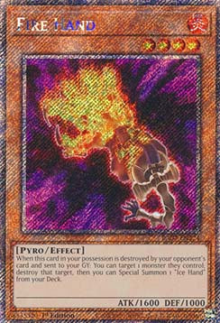 Fire Hand (V.1 - Platinum Secret Rare)