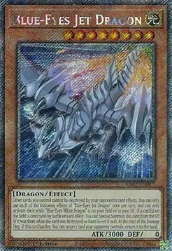 Blue-Eyes Jet Dragon (V.4 - Platinum Secret Rare)