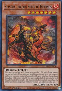 Blaster, Dragon Ruler of Infernos (V.1 - Super Rare)