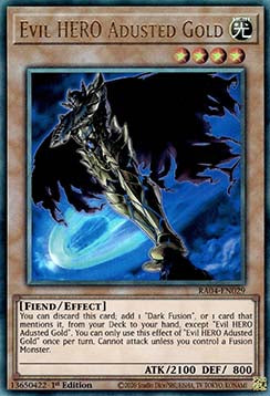 Evil HERO Adusted Gold (V.7 - Ultimate Rare)