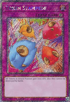 Token Stampede (V.1 - Platinum Secret Rare)