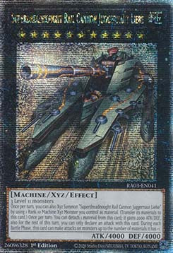Superdreadnought Rail Cannon Juggernaut Liebe (V.5 - Quarter Century Secret Rare)