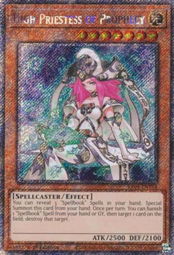 High Priestess of Prophecy (V.1 - Platinum Secret Rare)