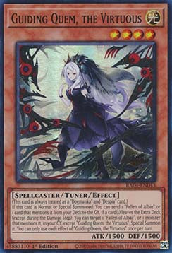 Guiding Quem, the Virtuous (V.1 - Super Rare)
