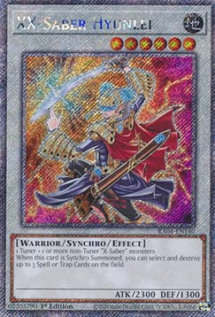 XX-Saber Hyunlei (V.1 - Platinum Secret Rare)