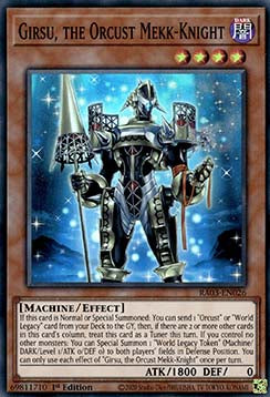 Girsu, the Orcust Mekk-Knight (V.1 - Super Rare)