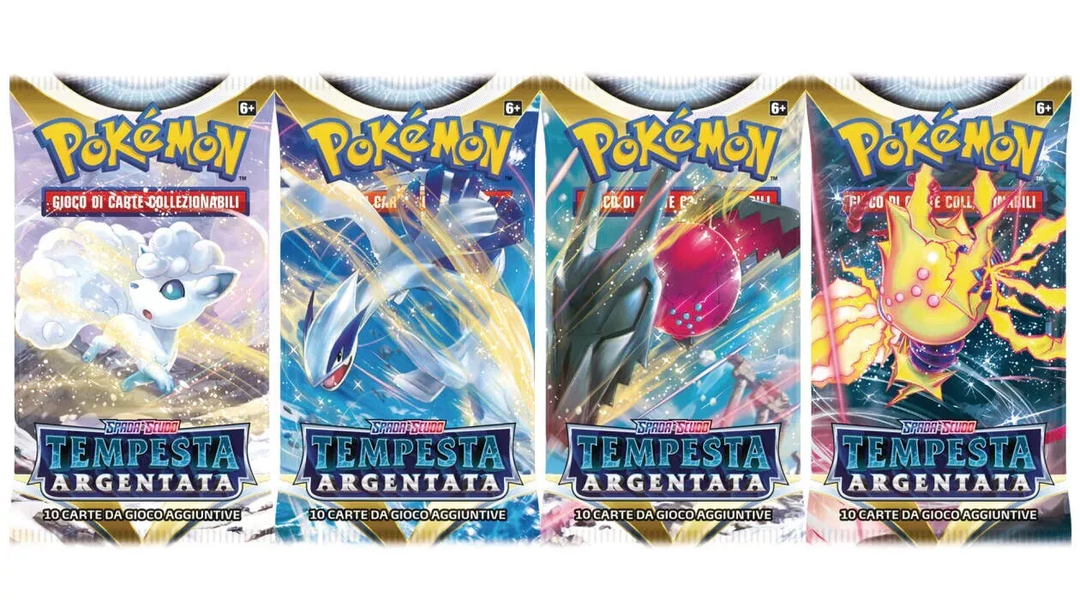 Tempesta Argentata 4 Buste 10 Carte Artwork Set (ITA)