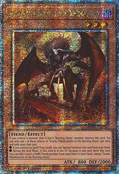 Scarm, Malebranche of the Burning Abyss (V.2 - Quarter Century Secret Rare)