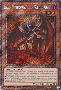 Scarm, Malebranche of the Burning Abyss (V.1 - Platinum Secret Rare)