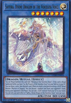 Saffira, Divine Dragon of the Voiceless Voice (V.1 - Ultra Rare)