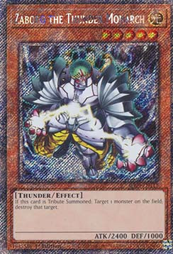 Zaborg the Thunder Monarch (V.1 - Platinum Secret Rare)