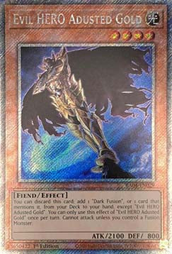 Evil HERO Adusted Gold (V.4 - Platinum Secret Rare)
