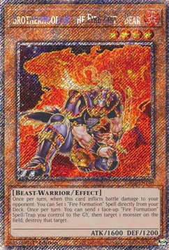 Brotherhood of the Fire Fist - Bear (V.1 - Platinum Secret Rare)