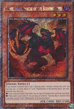 Graff, Malebranche of the Burning Abyss (V.1 - Platinum Secret Rare)