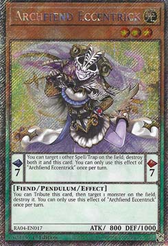 Archfiend Eccentrick (V.4 - Platinum Secret Rare)