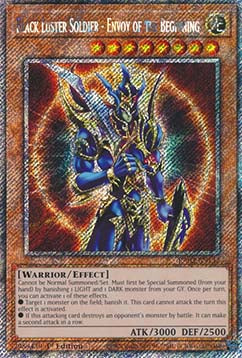 Black Luster Soldier - Envoy of the Beginning (V.1 - Platinum Secret Rare)