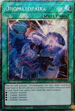 Onomatopaira (V.4 - Platinum Secret Rare)