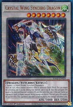 Crystal Wing Synchro Dragon (V.7 - Ultimate Rare)