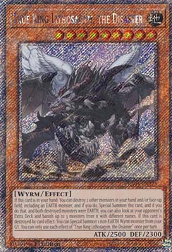 True King Lithosagym, the Disaster (V.1 - Platinum Secret Rare)