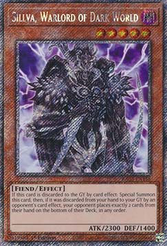 Sillva, Warlord of Dark World (V.1 - Platinum Secret Rare)