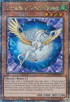 Crystal Beast Sapphire Pegasus (V.2 - Quarter Century Secret Rare)