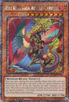 Fire King High Avatar Garunix (V.1 - Platinum Secret Rare)