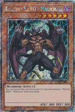 Destiny HERO - Malicious (V.4 - Platinum Secret Rare)