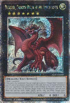 Disaster, Dragon Ruler of All Apocalypses (V.2 - Quarter Century Secret Rare)