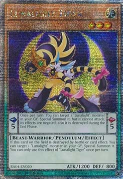 Lunalight Tiger (V.5 - Quarter Century Secret Rare)