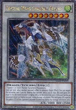 Crystal Wing Synchro Dragon (V.4 - Platinum Secret Rare)
