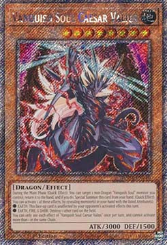 Vanquish Soul Caesar Valius (V.4 - Platinum Secret Rare)