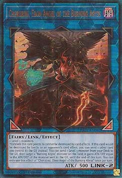 Cherubini, Ebon Angel of the Burning Abyss (V.7 - Ultimate Rare)
