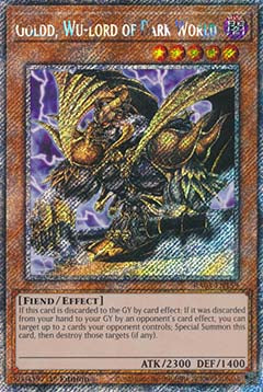 Goldd, Wu-Lord of Dark World (V.1 - Platinum Secret Rare)