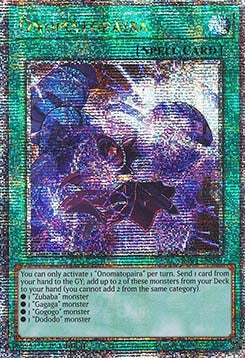 Onomatopaira (V.5 - Quarter Century Secret Rare)