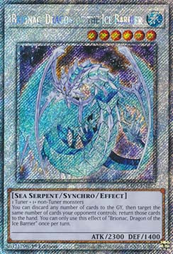 Brionac, Dragon of the Ice Barrier (V.1 - Platinum Secret Rare)