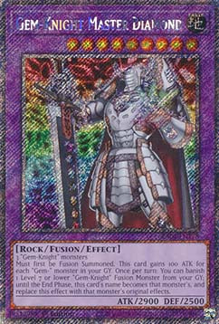 Gem-Knight Master Diamond (V.1 - Platinum Secret Rare)