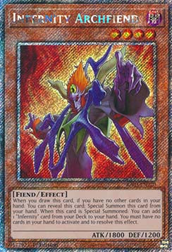 Infernity Archfiend (V.1 - Platinum Secret Rare)