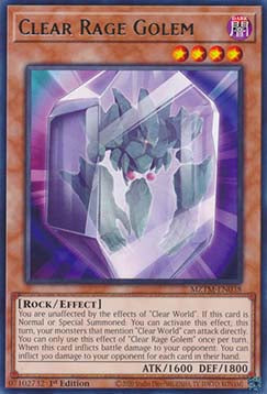 Clear Rage Golem