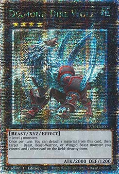 Diamond Dire Wolf (V.2 - Quarter Century Secret Rare)