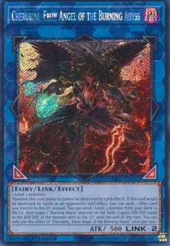 Cherubini, Ebon Angel of the Burning Abyss (V.4 - Platinum Secret Rare)