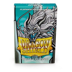 60 Small Dragon Shield Sleeves - Classic White
