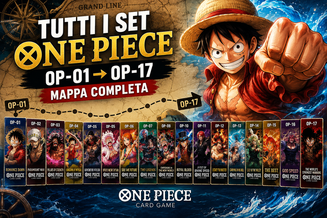 Tutti i Set di One Piece Card Game da OP-01 a OP-17: la Mappa Completa