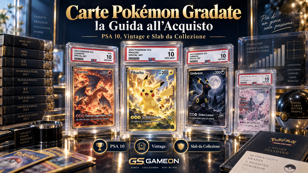 Carte Pokémon Gradate: la Guida all’Acquisto (PSA 10, Vintage e Slab da Collezione)